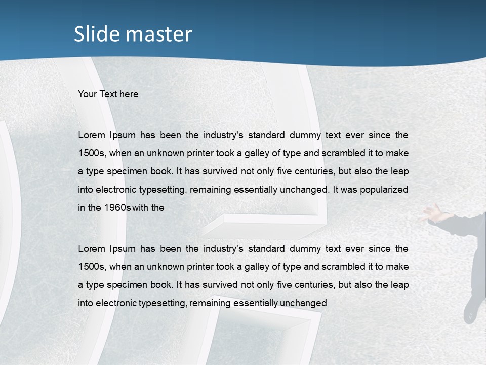 Single Life Caucasian PowerPoint Template