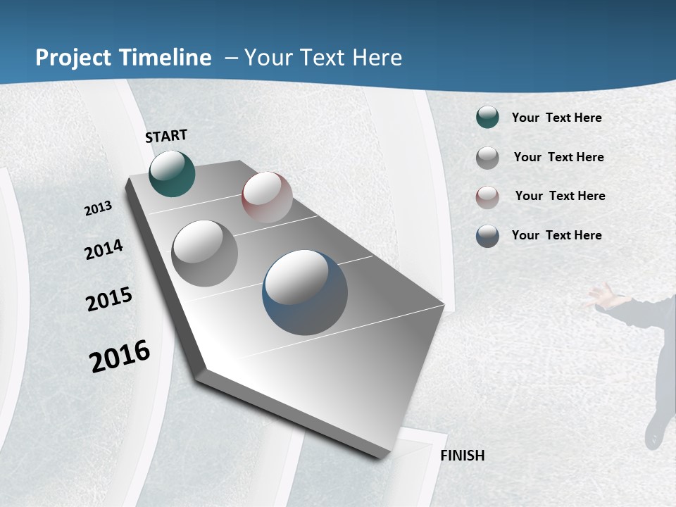 Single Life Caucasian PowerPoint Template
