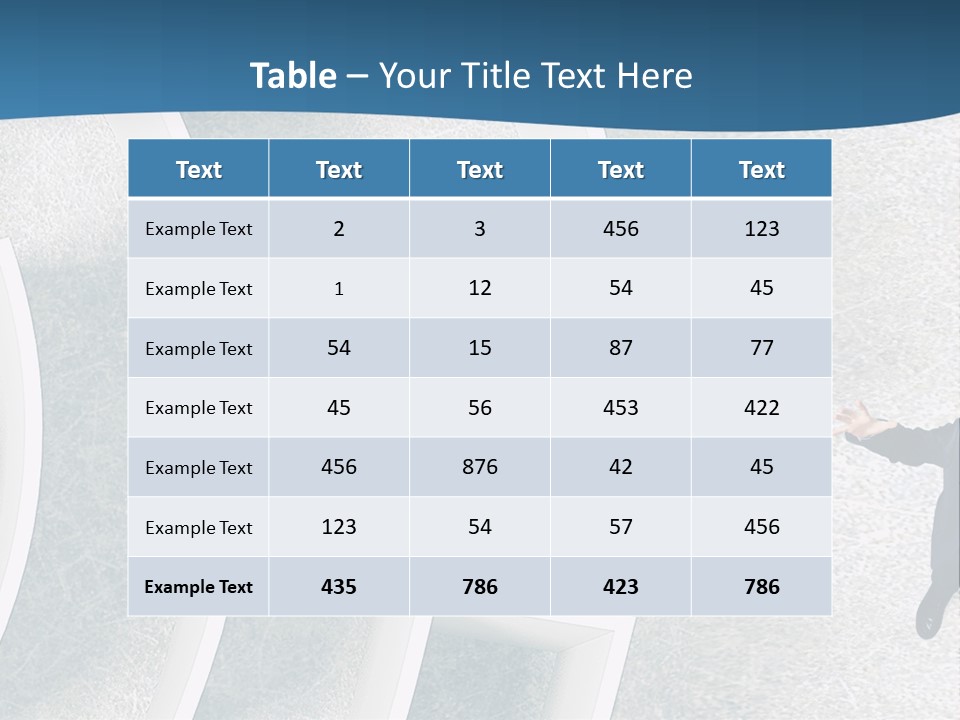 Single Life Caucasian PowerPoint Template