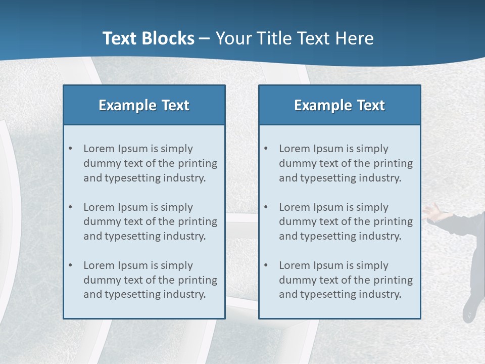 Single Life Caucasian PowerPoint Template