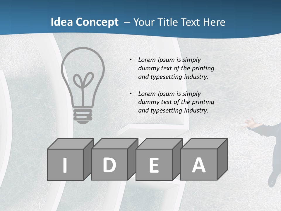 Single Life Caucasian PowerPoint Template