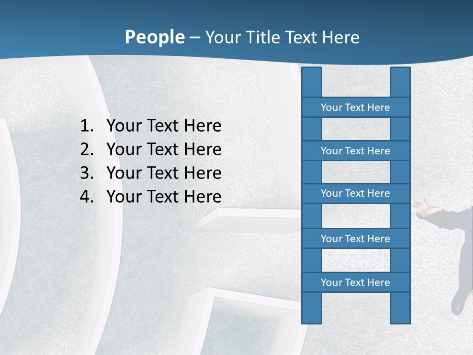 Single Life Caucasian PowerPoint Template