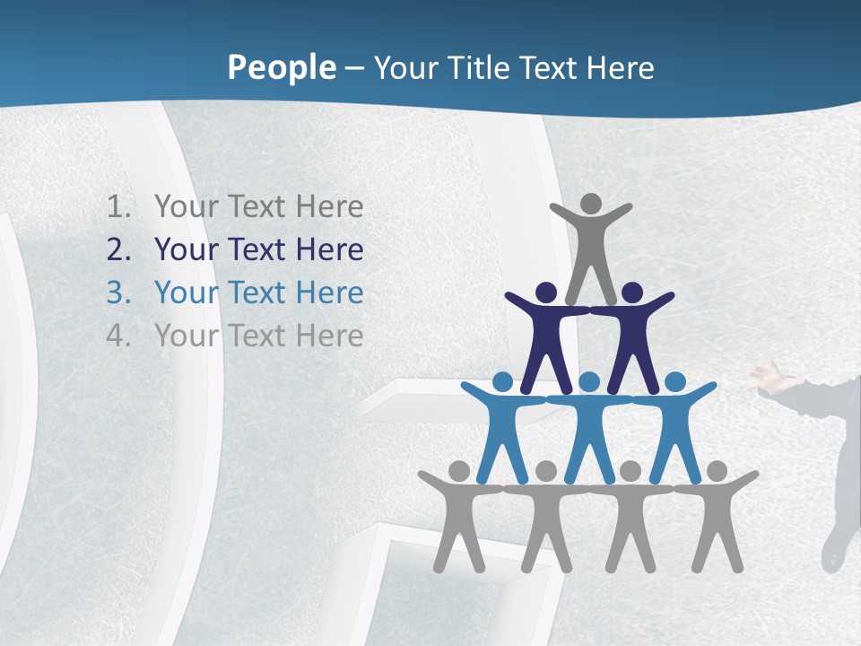 Single Life Caucasian PowerPoint Template