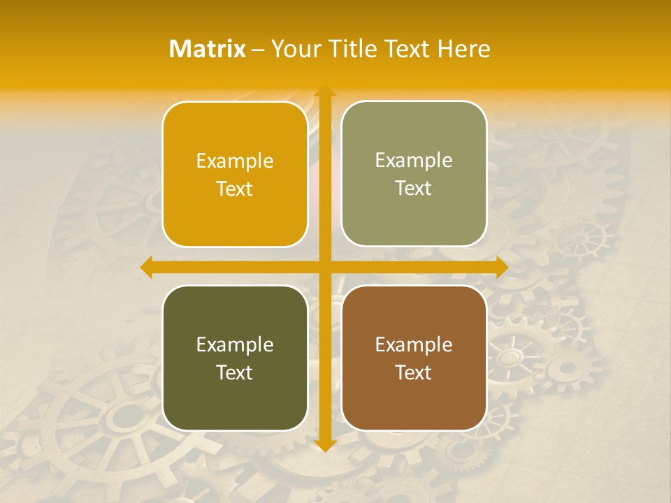 Senior Elderly Standing PowerPoint Template