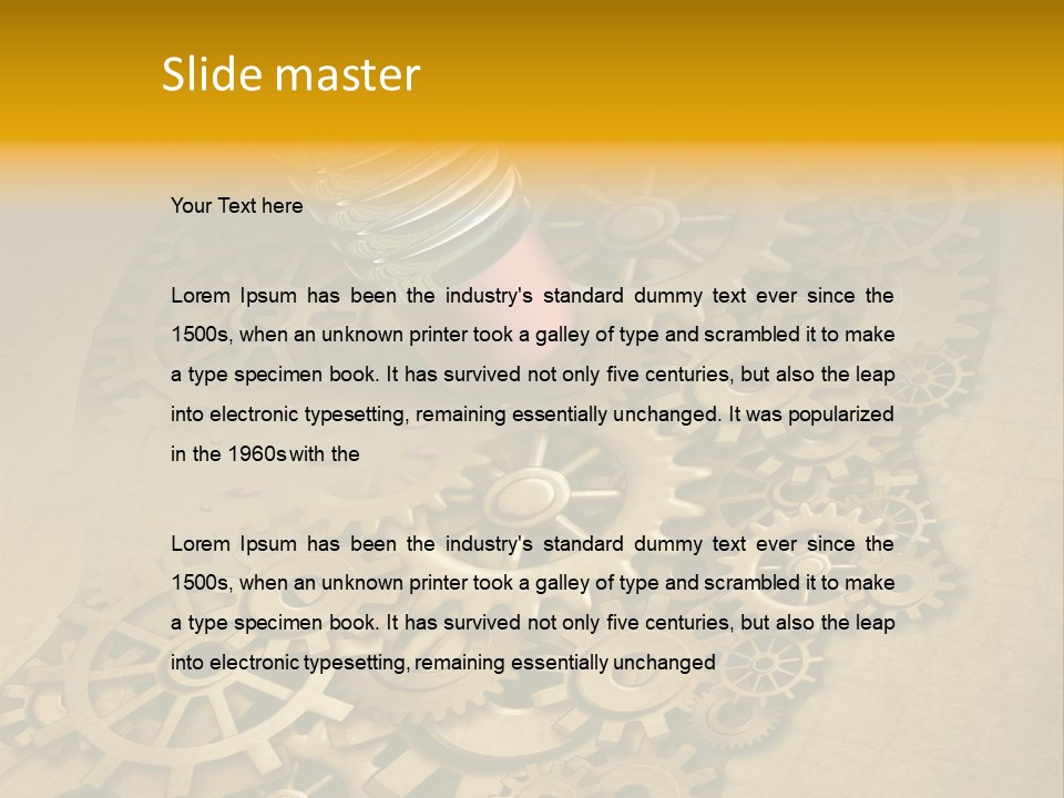 Senior Elderly Standing PowerPoint Template