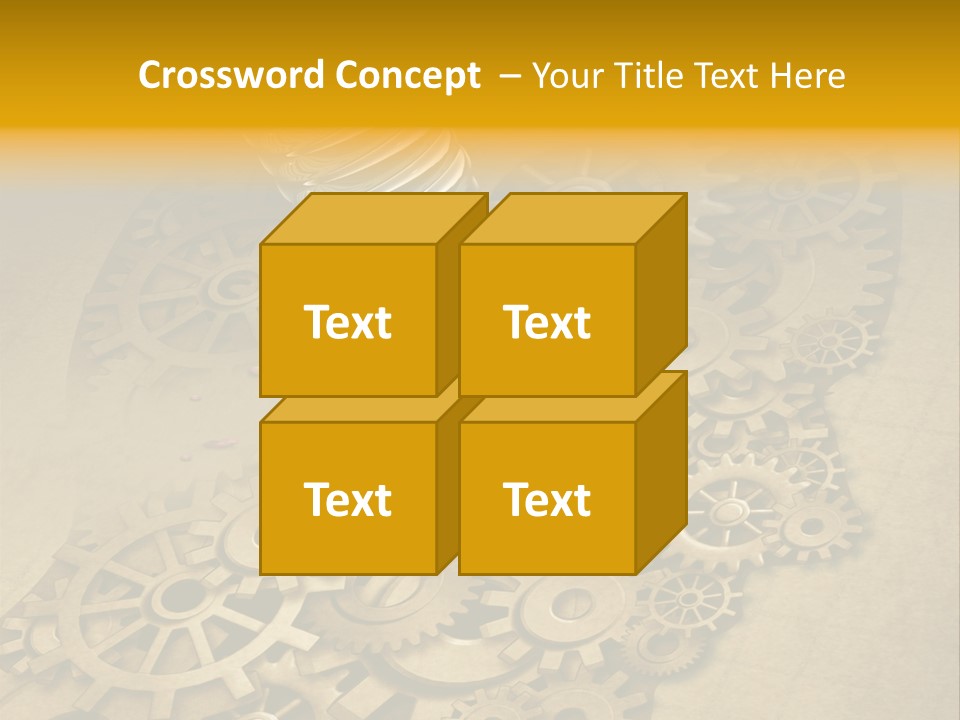 Senior Elderly Standing PowerPoint Template