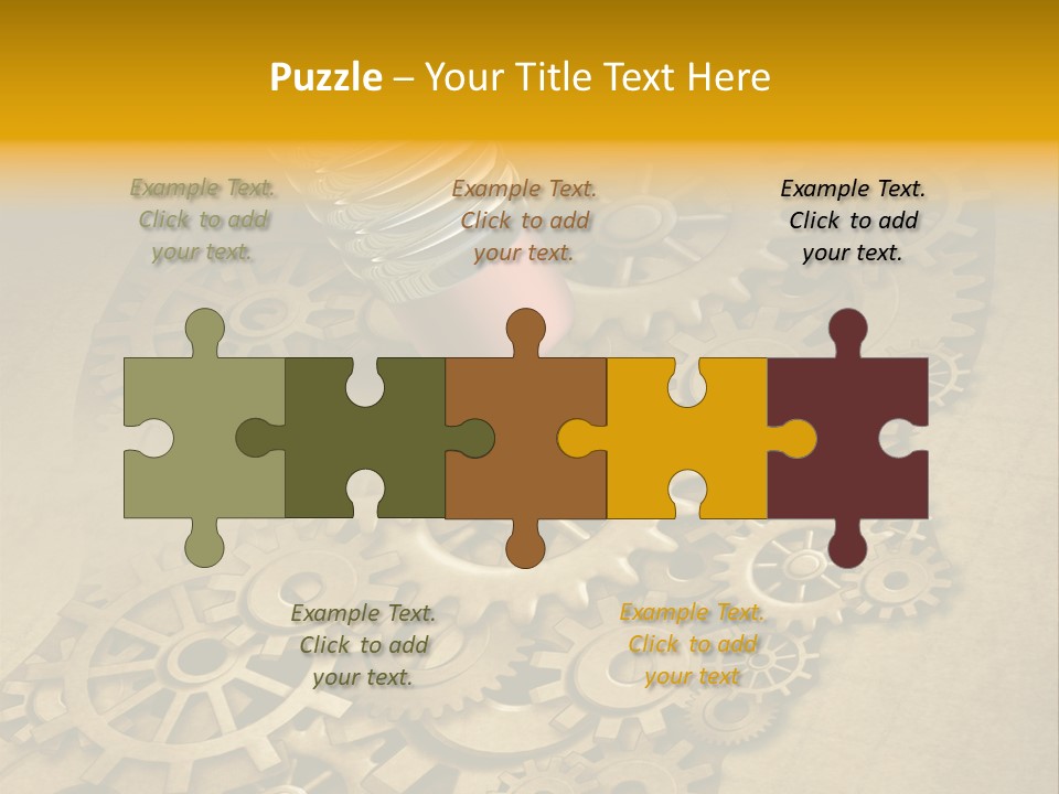 Senior Elderly Standing PowerPoint Template