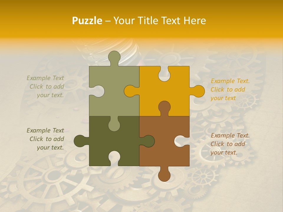 Senior Elderly Standing PowerPoint Template