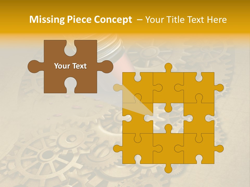 Senior Elderly Standing PowerPoint Template