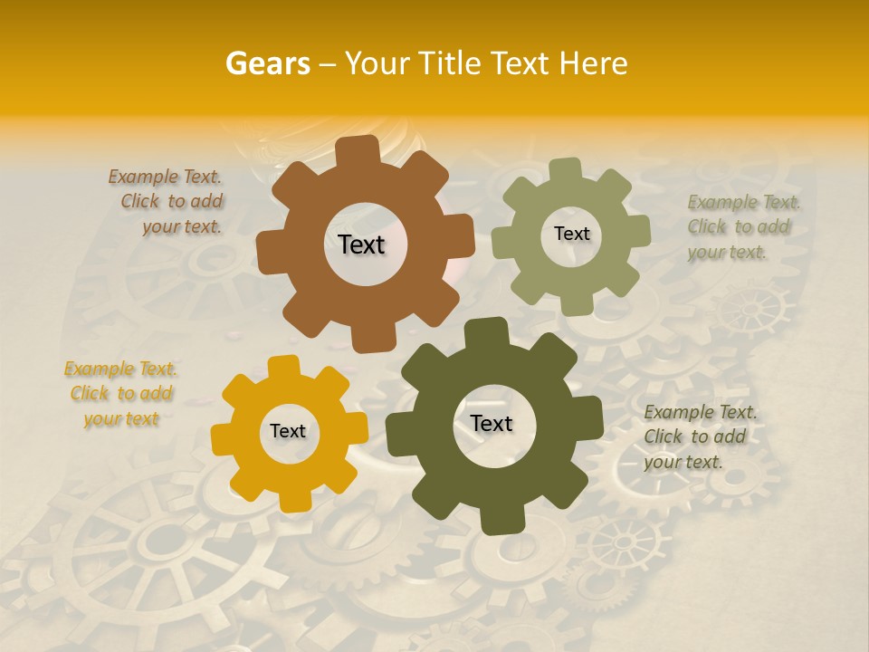 Senior Elderly Standing PowerPoint Template