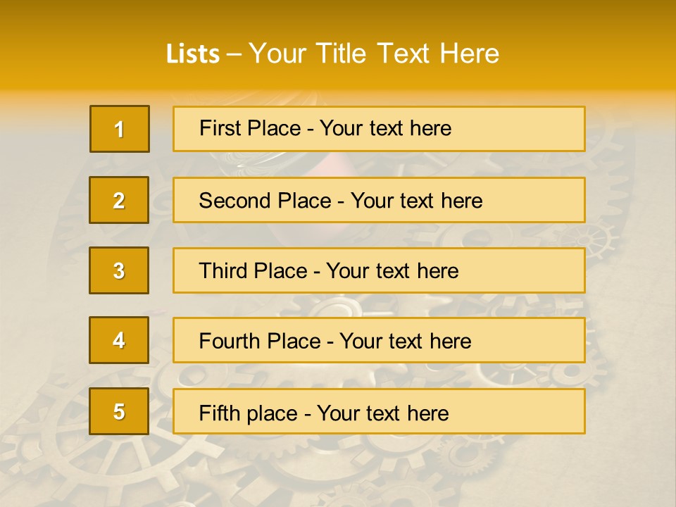 Senior Elderly Standing PowerPoint Template
