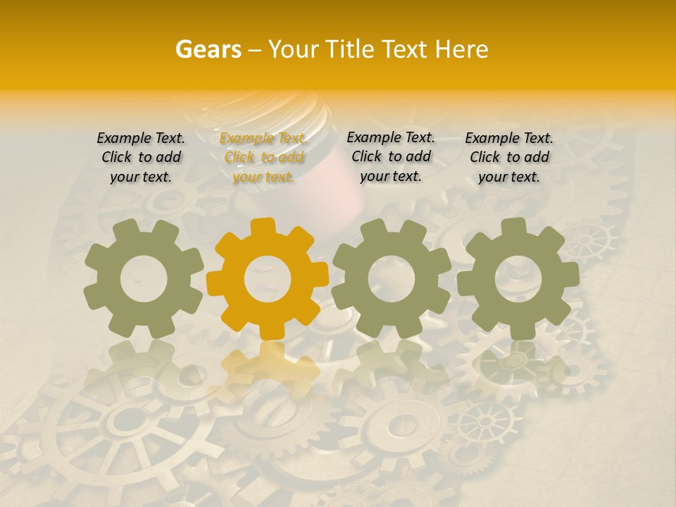 Senior Elderly Standing PowerPoint Template