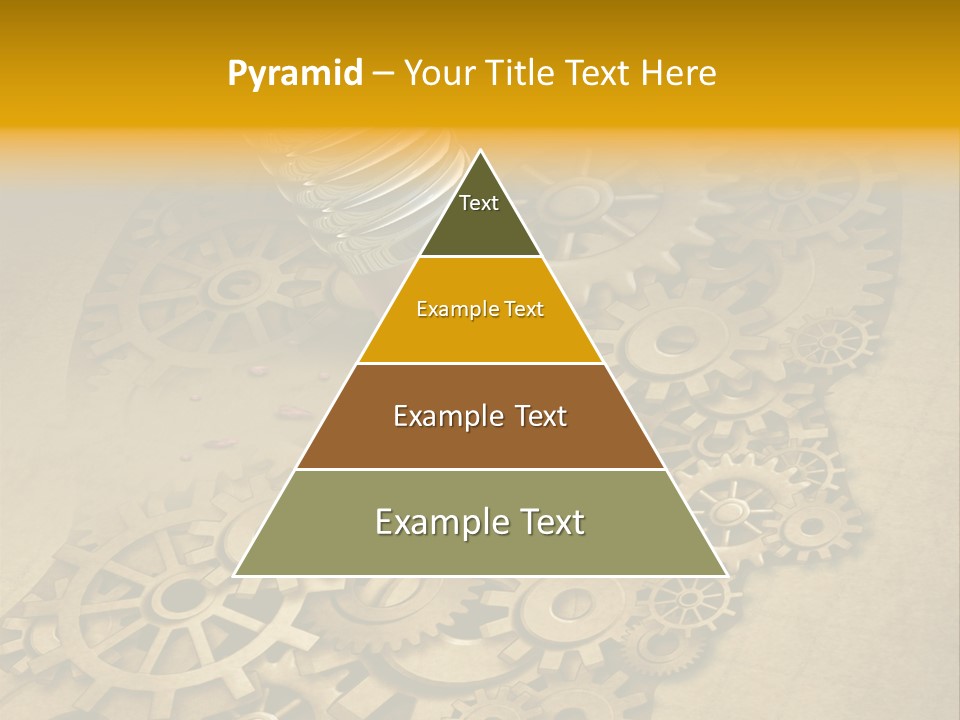 Senior Elderly Standing PowerPoint Template