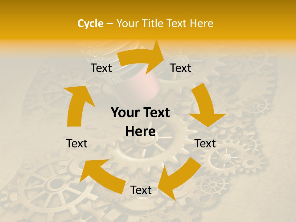 Senior Elderly Standing PowerPoint Template