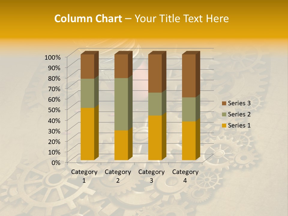 Senior Elderly Standing PowerPoint Template