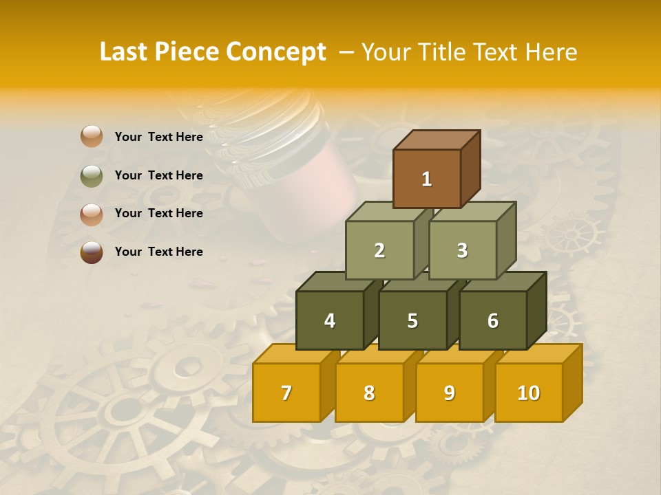 Senior Elderly Standing PowerPoint Template