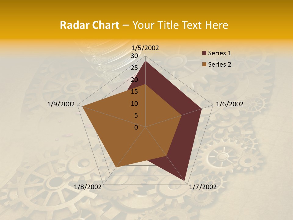 Senior Elderly Standing PowerPoint Template