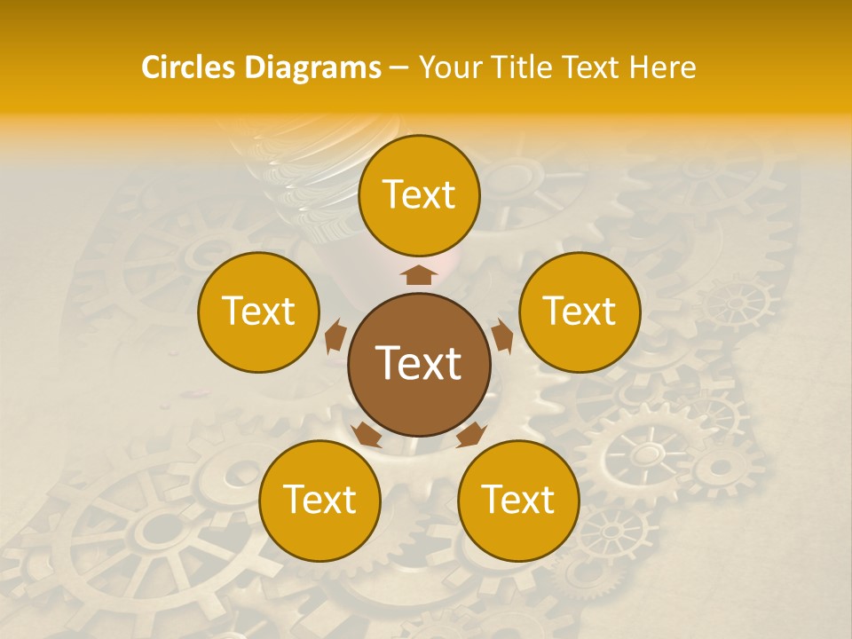 Senior Elderly Standing PowerPoint Template