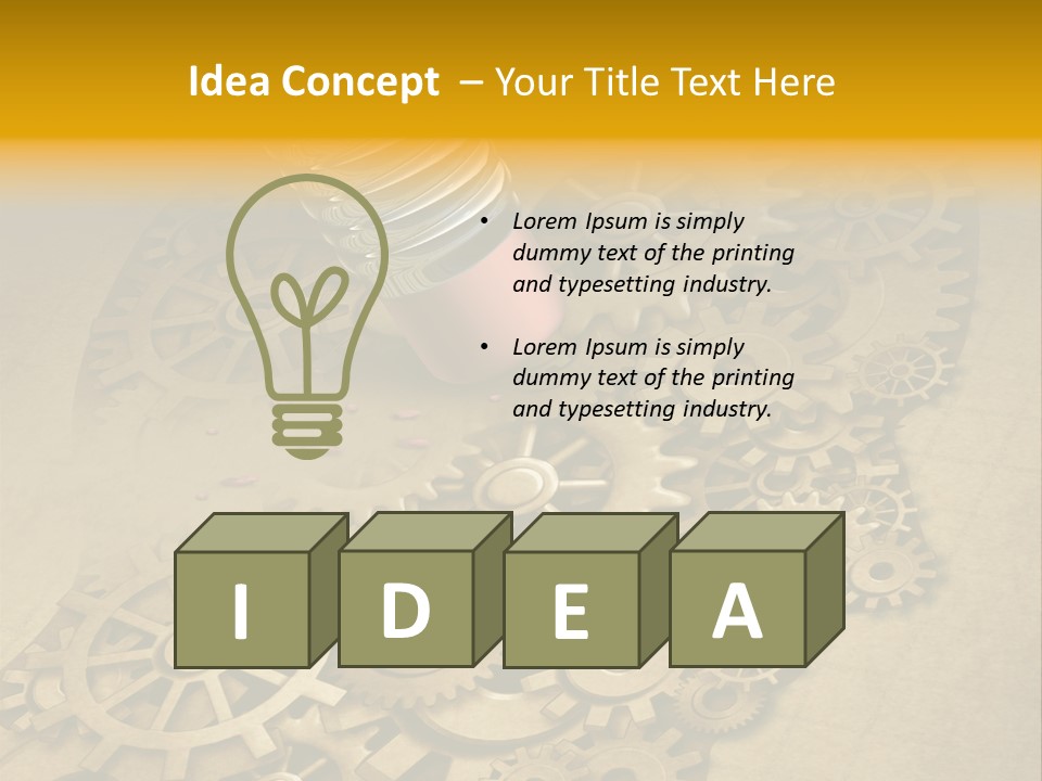 Senior Elderly Standing PowerPoint Template