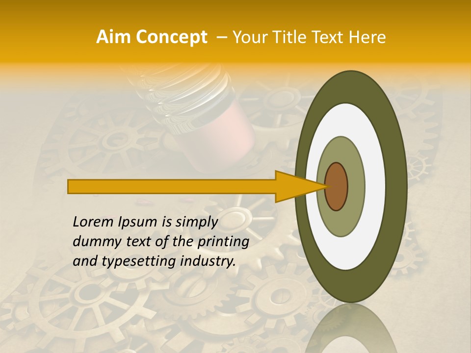 Senior Elderly Standing PowerPoint Template