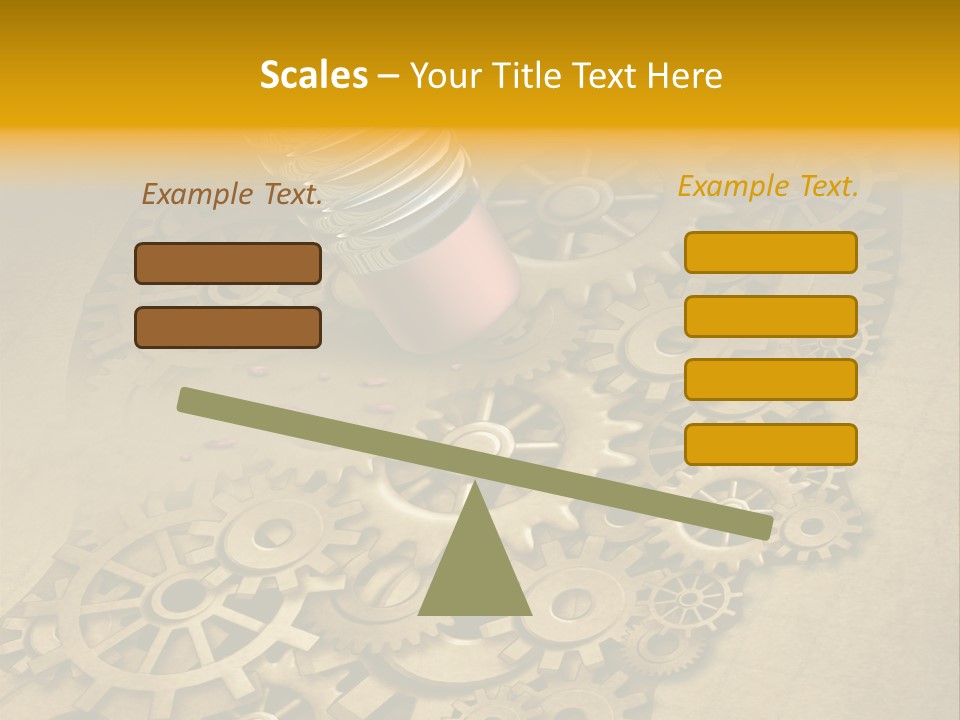 Senior Elderly Standing PowerPoint Template