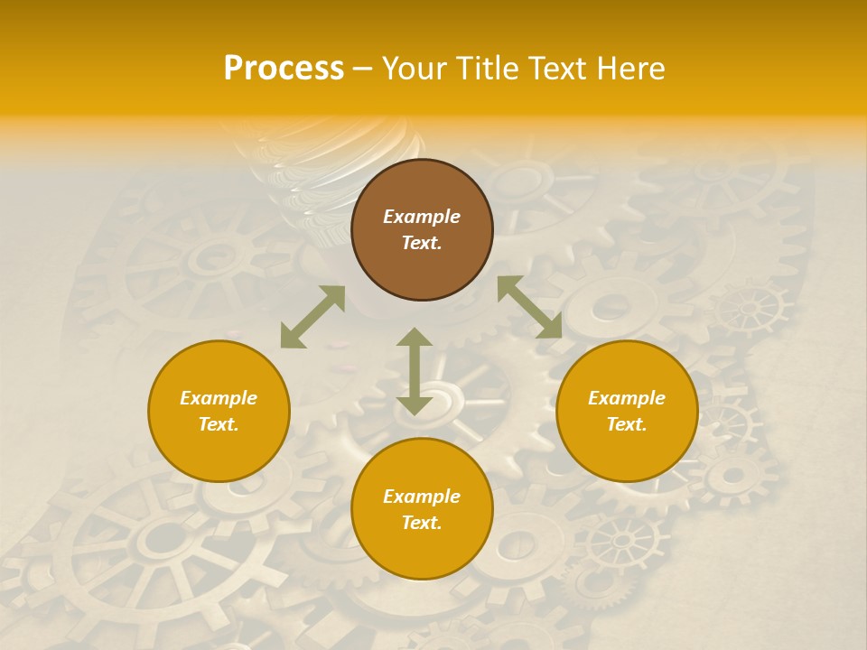 Senior Elderly Standing PowerPoint Template