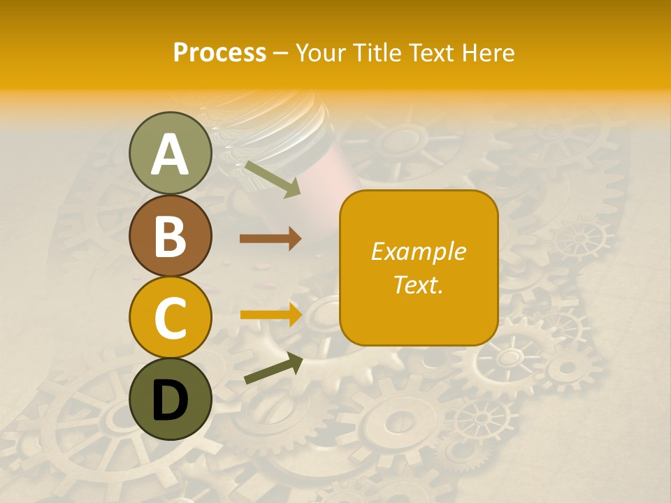 Senior Elderly Standing PowerPoint Template