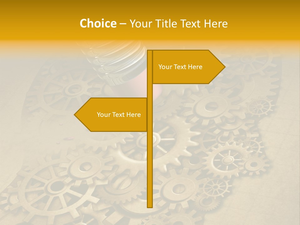 Senior Elderly Standing PowerPoint Template