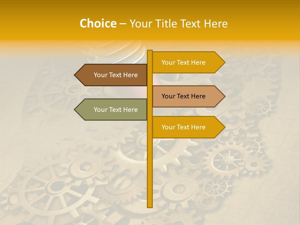Senior Elderly Standing PowerPoint Template