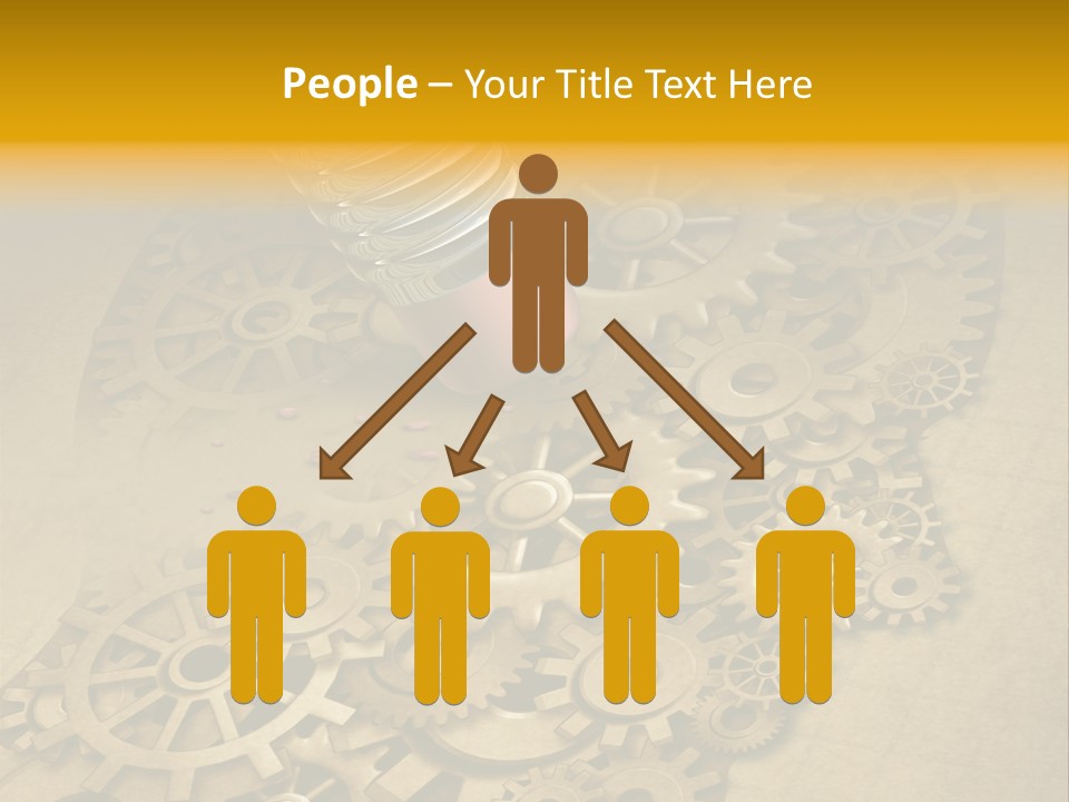 Senior Elderly Standing PowerPoint Template