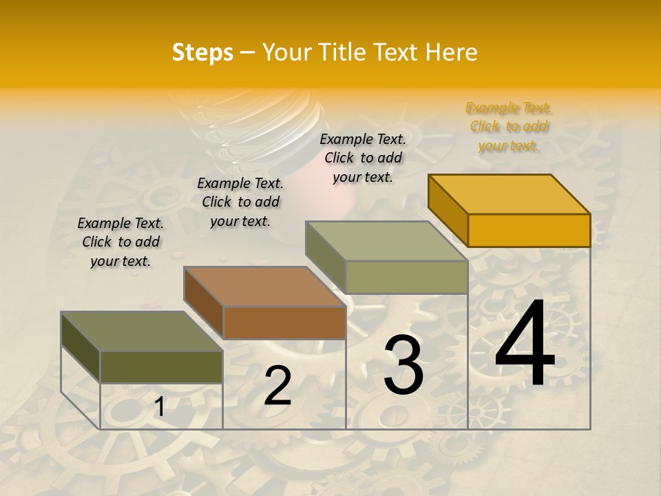 Senior Elderly Standing PowerPoint Template