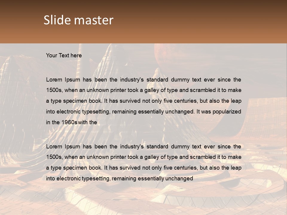 Sand Sad Coastal PowerPoint Template