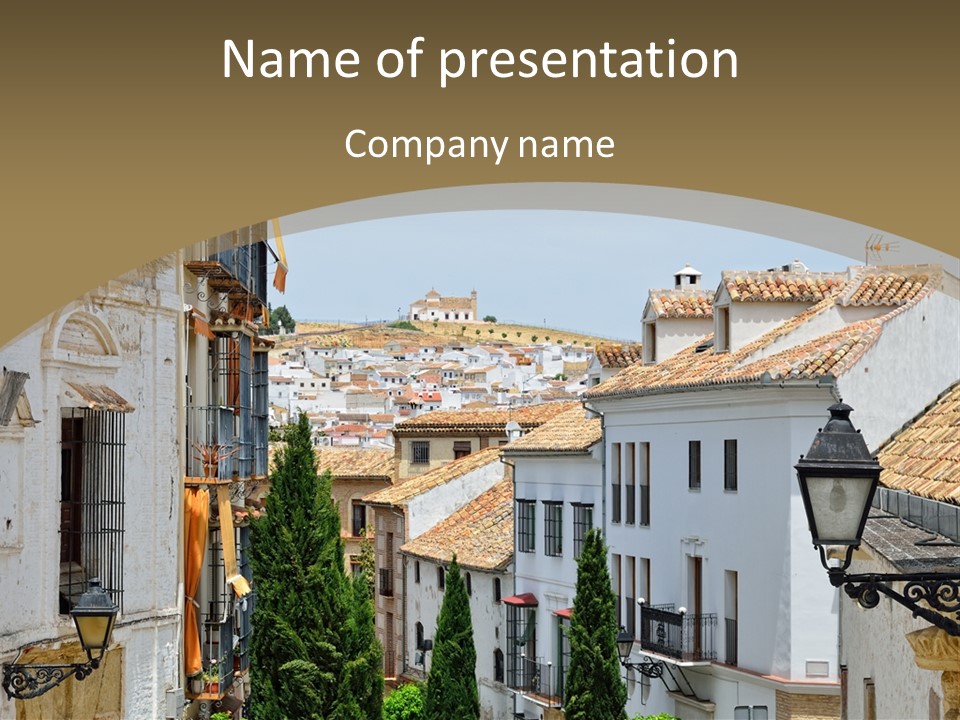 Pensioner White Sunrise PowerPoint Template
