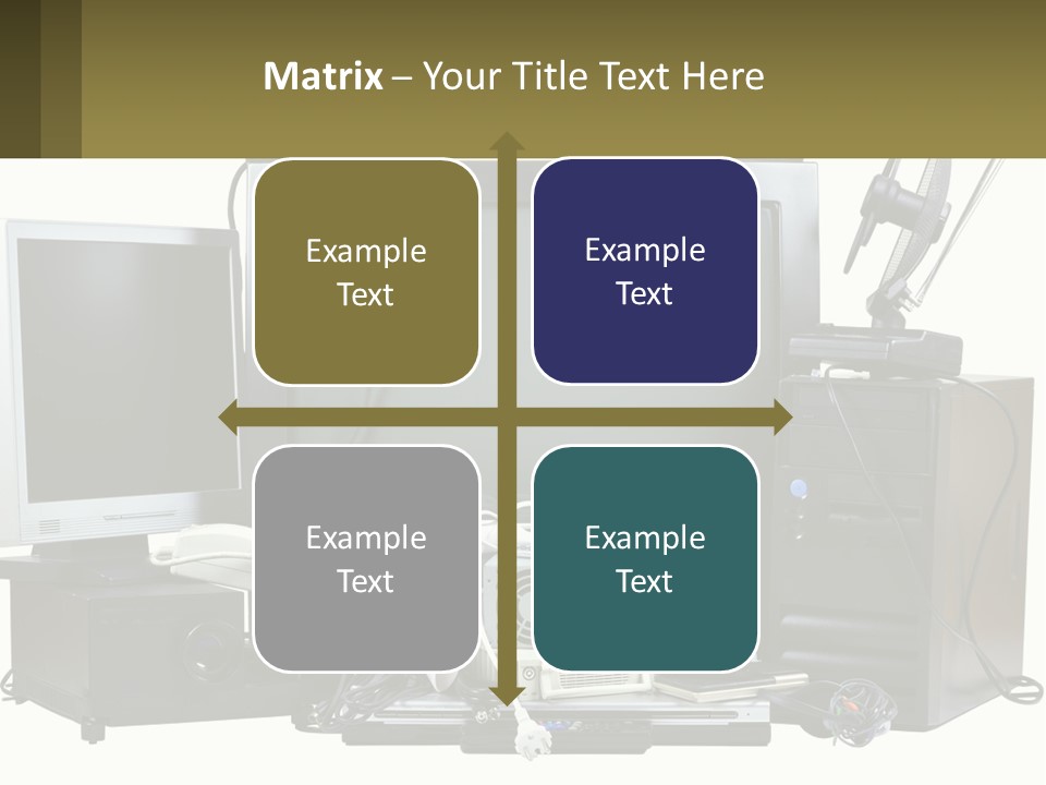 White Woman Ocean PowerPoint Template