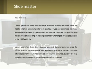 White Woman Ocean PowerPoint Template