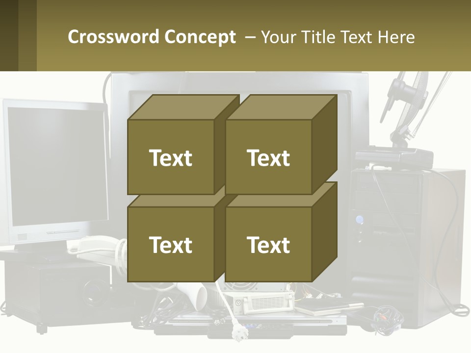 White Woman Ocean PowerPoint Template