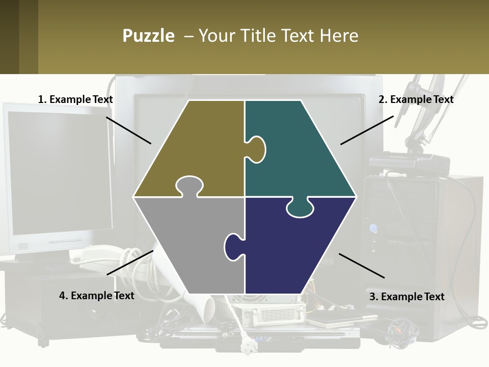 White Woman Ocean PowerPoint Template