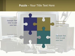 White Woman Ocean PowerPoint Template