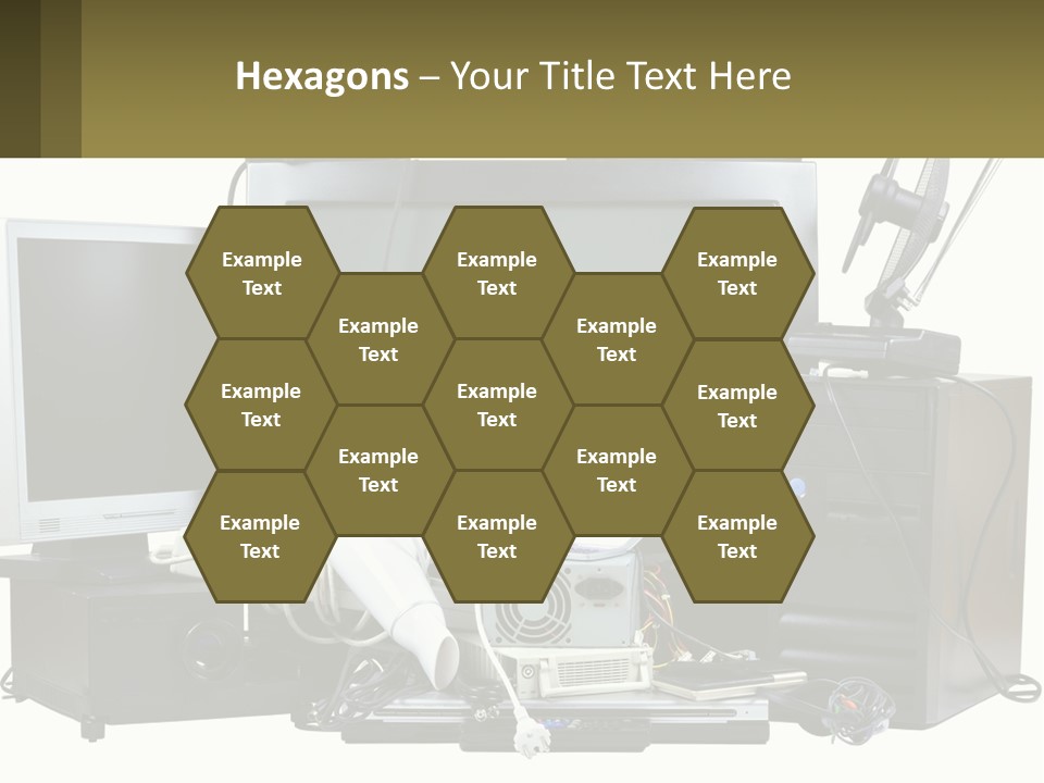 White Woman Ocean PowerPoint Template