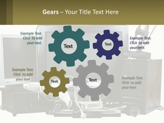 White Woman Ocean PowerPoint Template