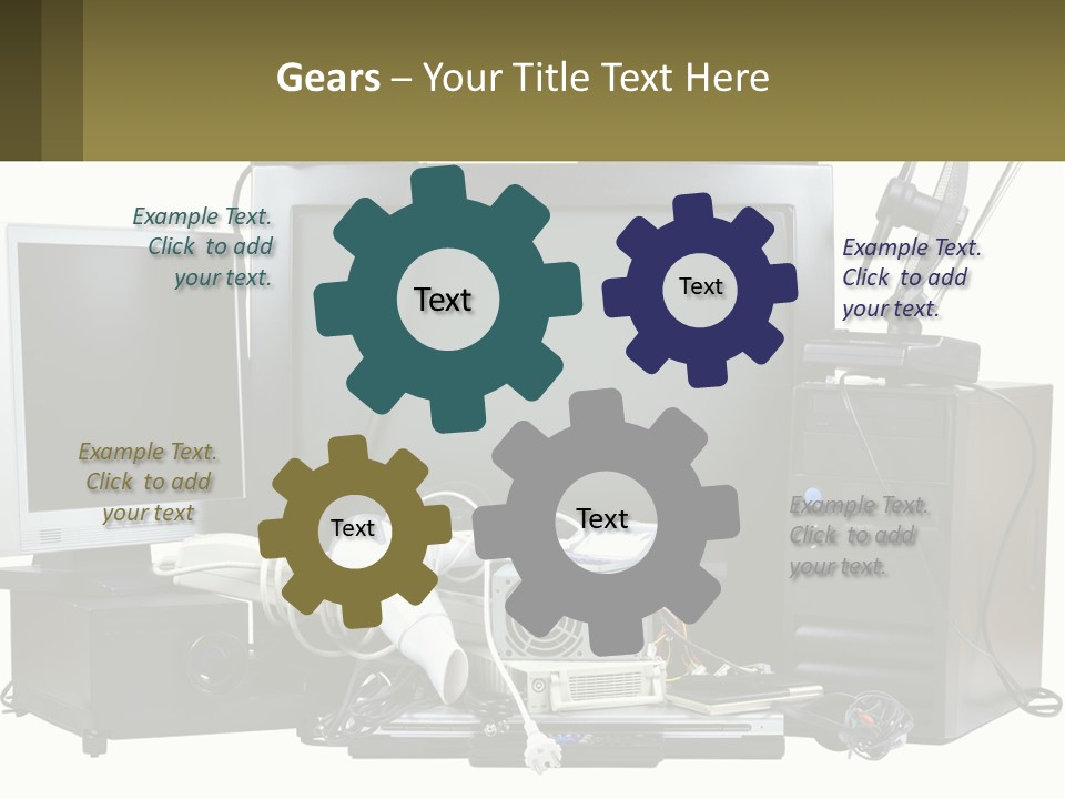 White Woman Ocean PowerPoint Template