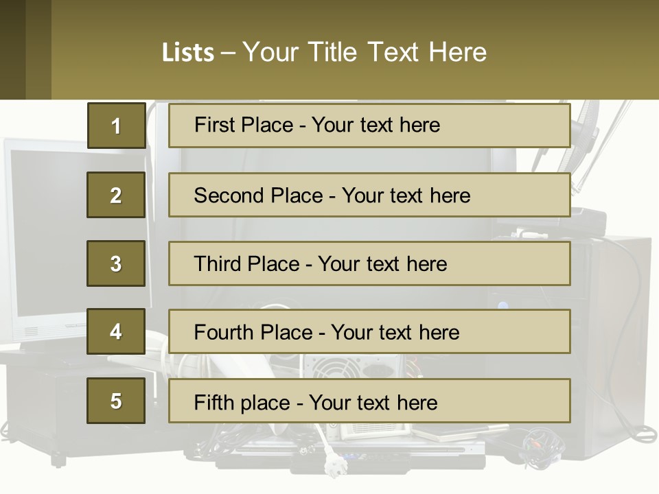 White Woman Ocean PowerPoint Template