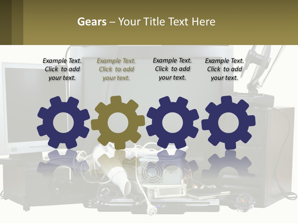 White Woman Ocean PowerPoint Template