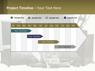 White Woman Ocean PowerPoint Template