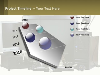 White Woman Ocean PowerPoint Template