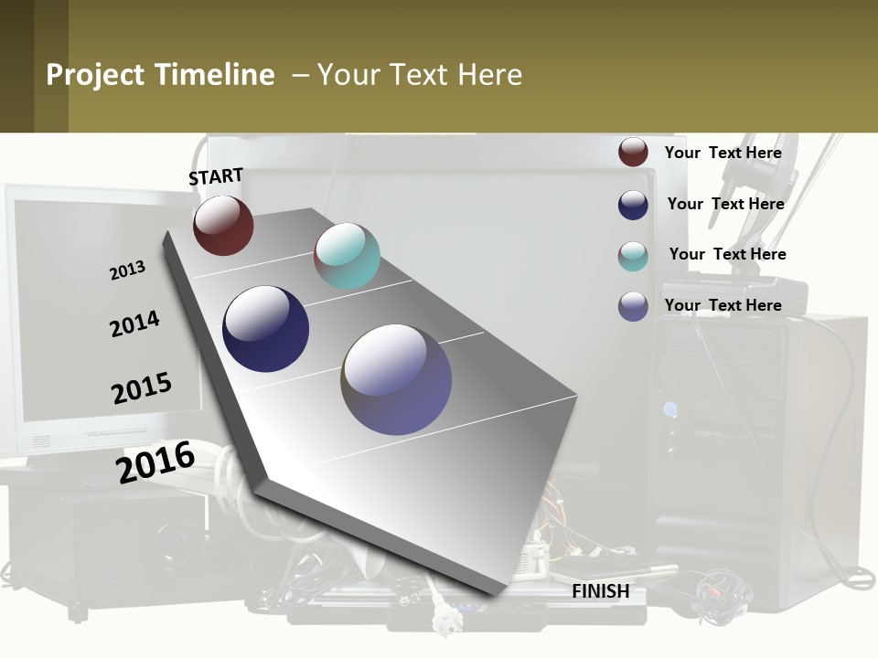 White Woman Ocean PowerPoint Template