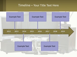 White Woman Ocean PowerPoint Template