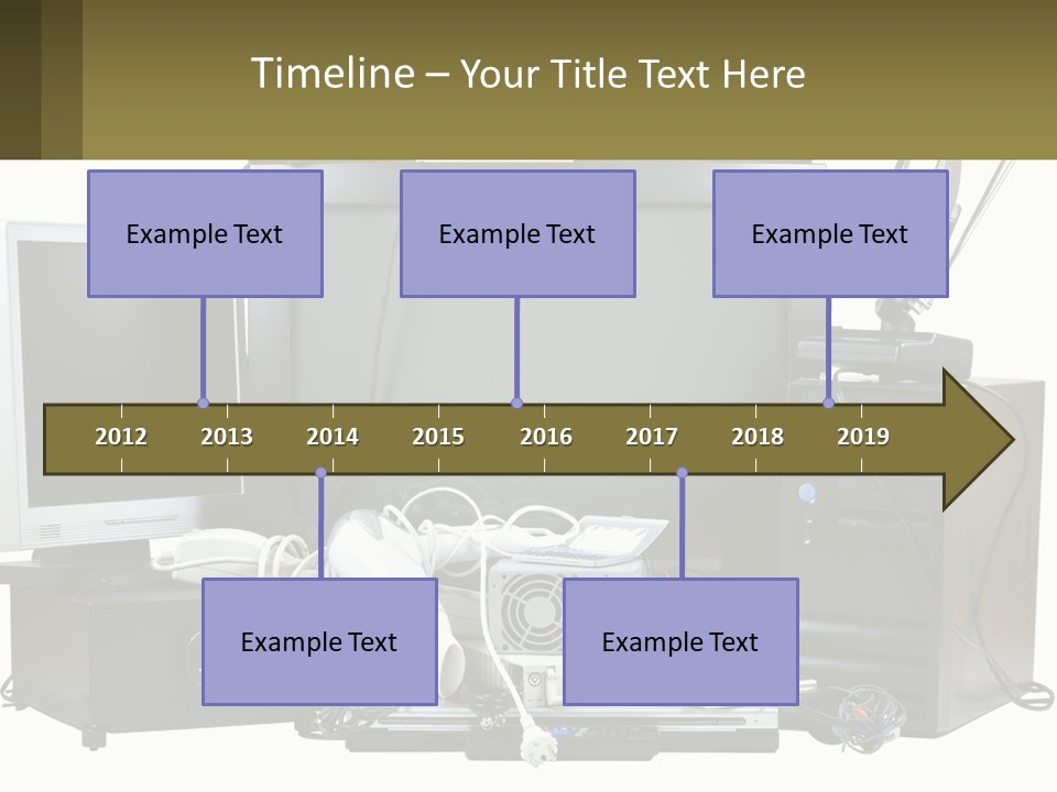 White Woman Ocean PowerPoint Template