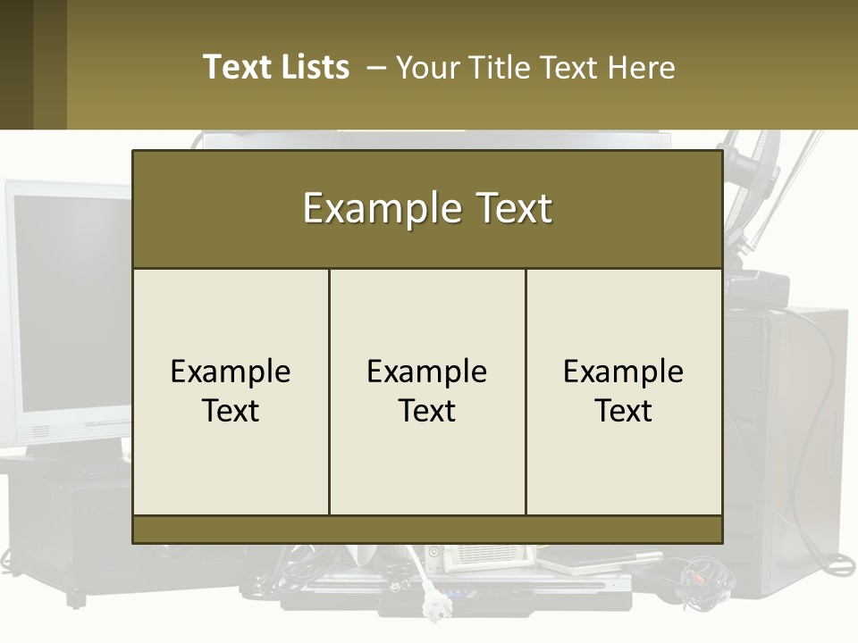 White Woman Ocean PowerPoint Template