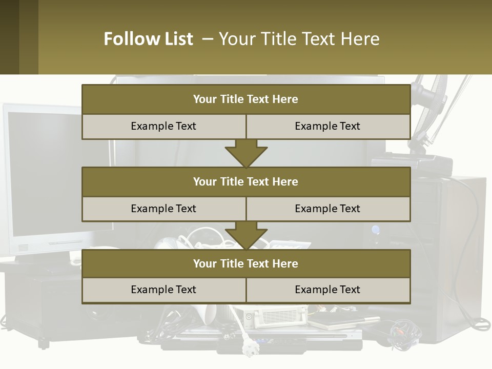 White Woman Ocean PowerPoint Template
